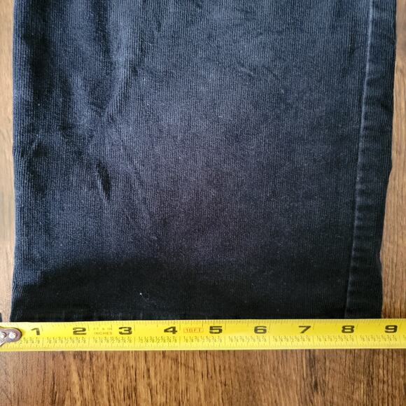 Tribal Corduroy Stretch Extensible Straight Leg Pants Black Sz 8 PETITE Preppy - Picture 8 of 10